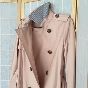 Sam Edelman Light Pink Trench/Rain Coat